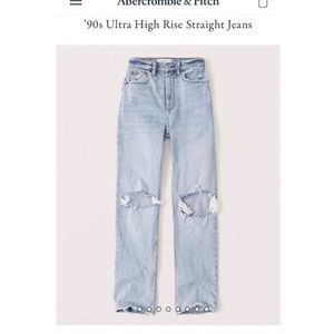 Abercrombie ‘90s Ultra HR Straight Jeans